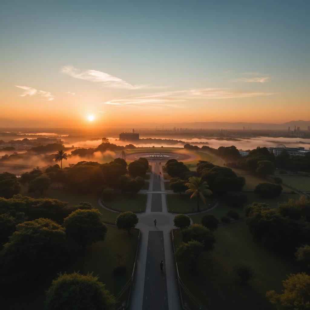 Central Park sunrise meditation