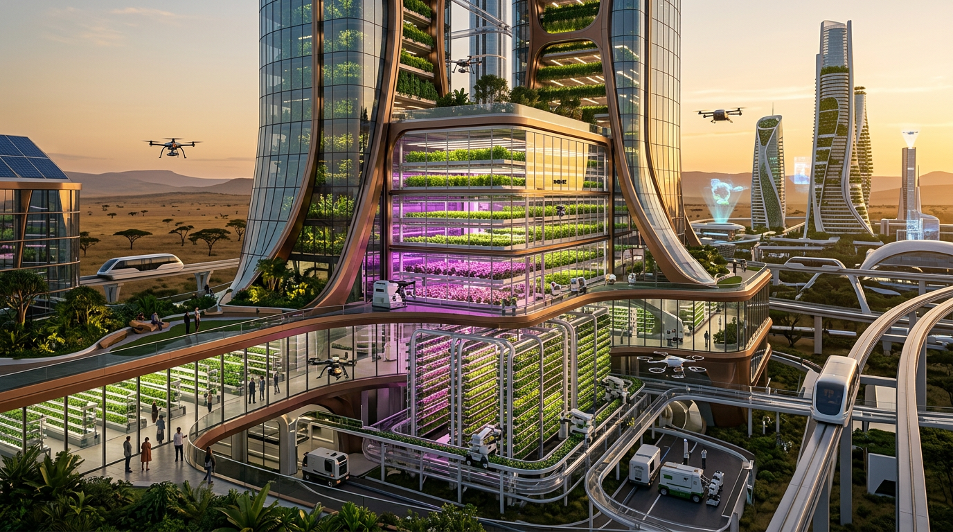 Nairobi Continental Capital — Beaded amphitheatre for ceremony and performance