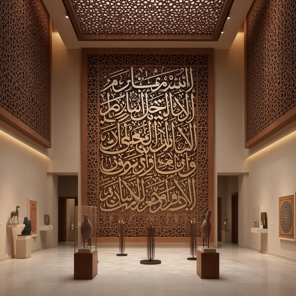Arabian Horizon Capital — Arabian calligraphy museum in patterned stone