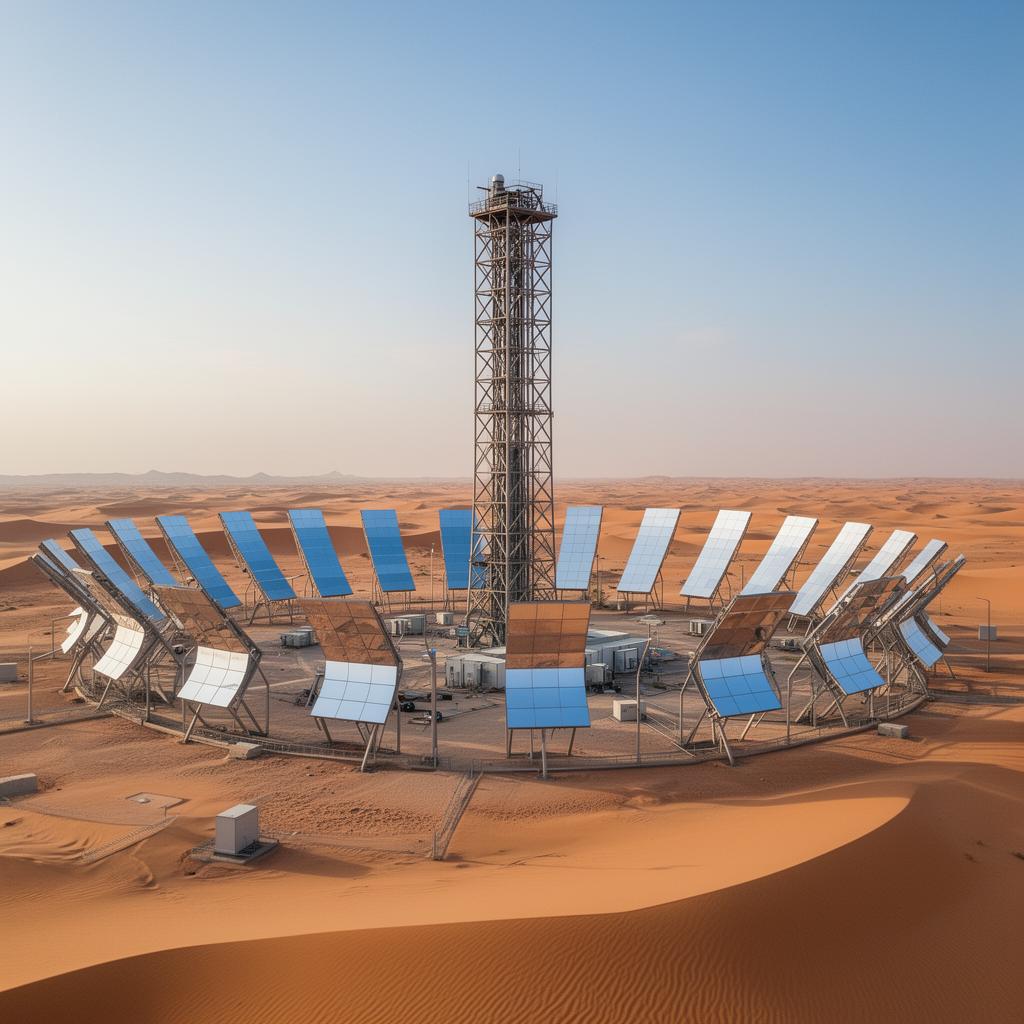 Arabian Horizon Capital — Solar-tower generation ring in the desert reserve