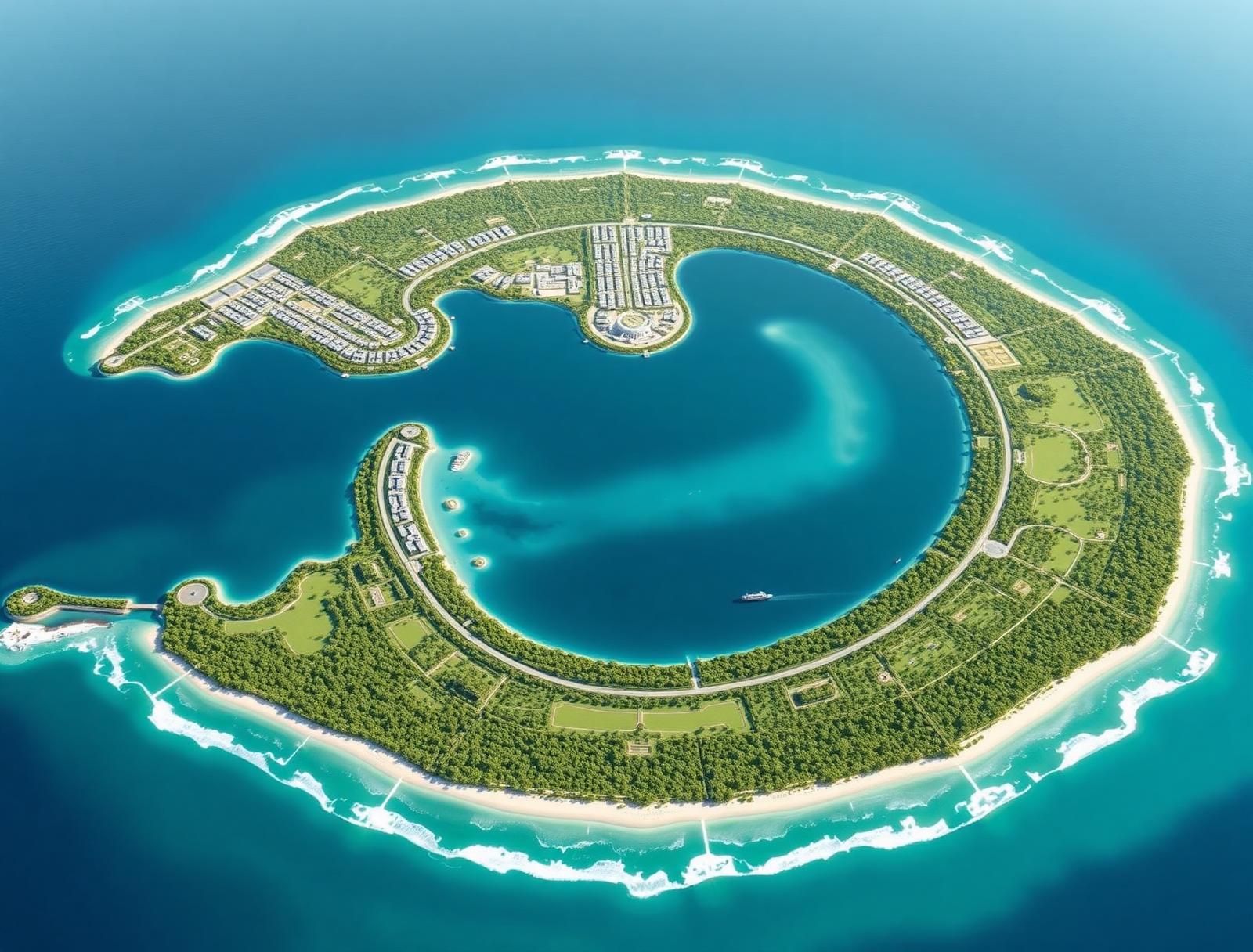 Indian Ocean Sovereign City masterplan diagram