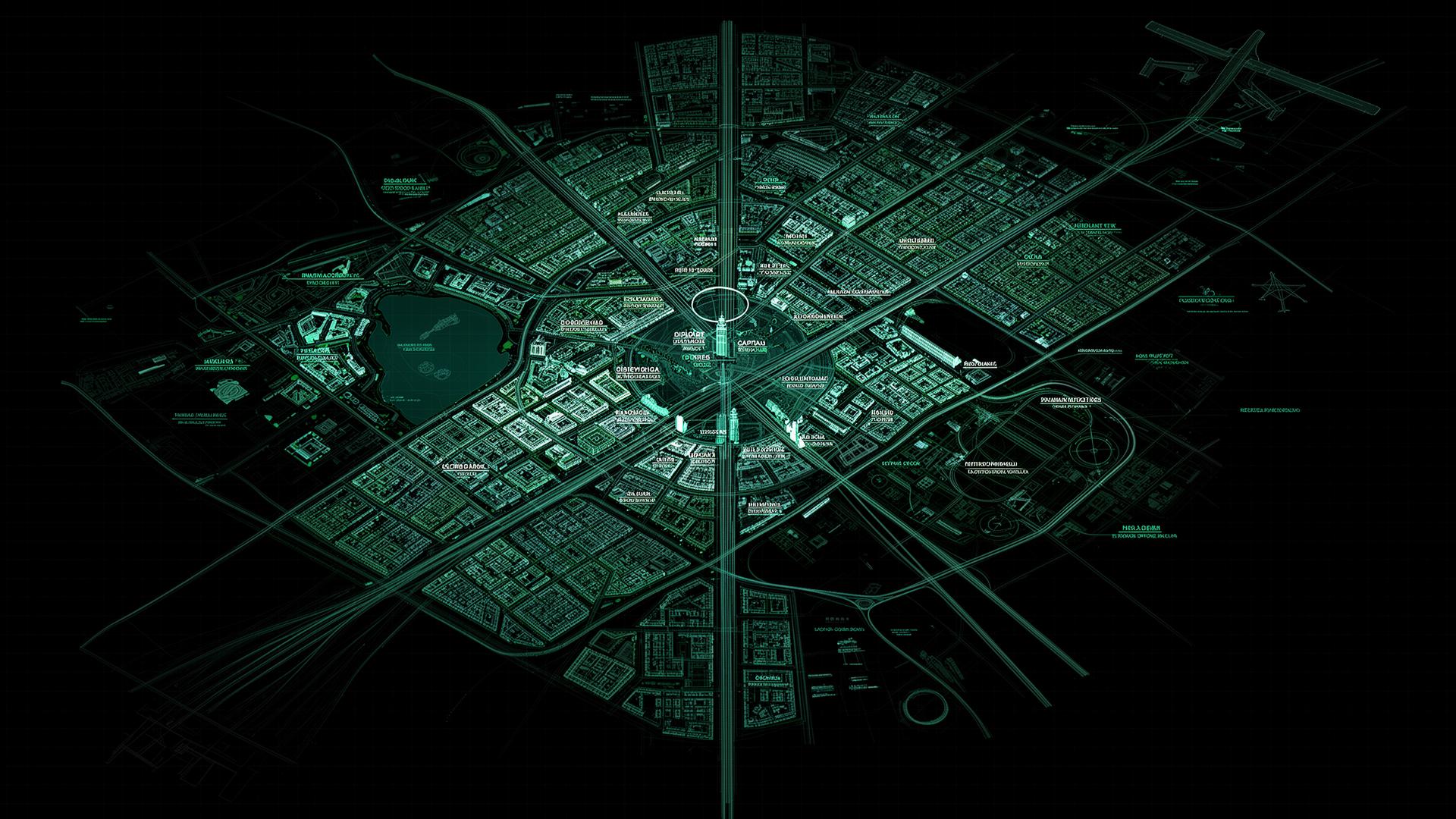 Prosperia City masterplan diagram showing 17 integrated districts