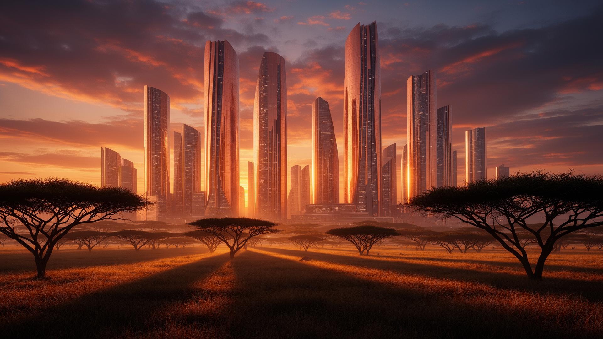 Nairobi Continental Capital financial district skyline