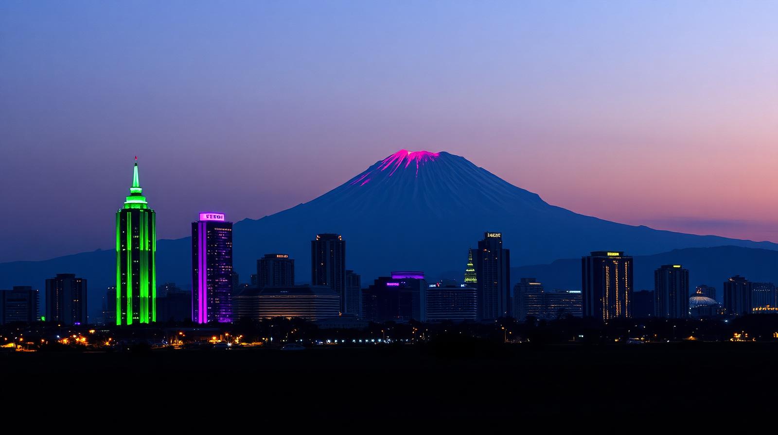 Kilimanjaro Horizon City financial district skyline